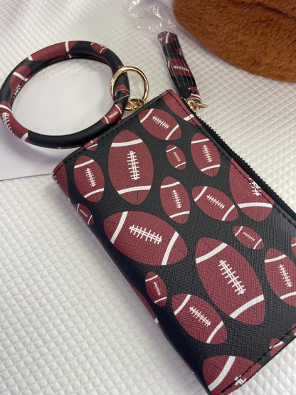 Football wallet with key ring