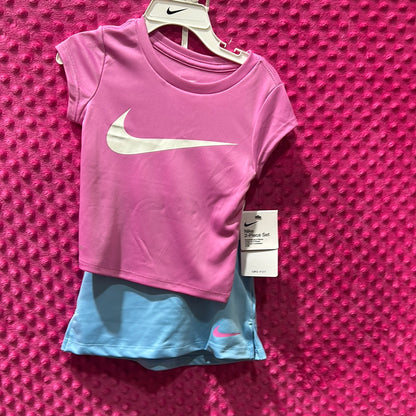 Nike Pink Shirt with Light Blue Skort