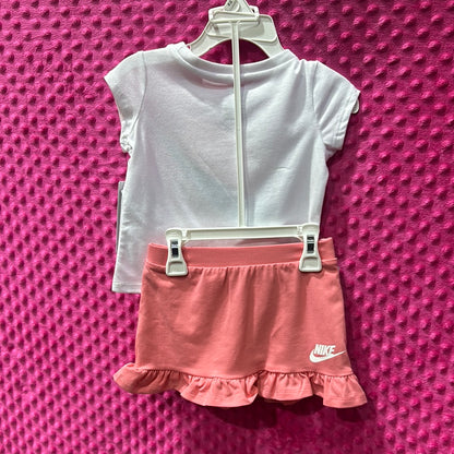 Nike Girls Short Sleeve Sunset Set Skort