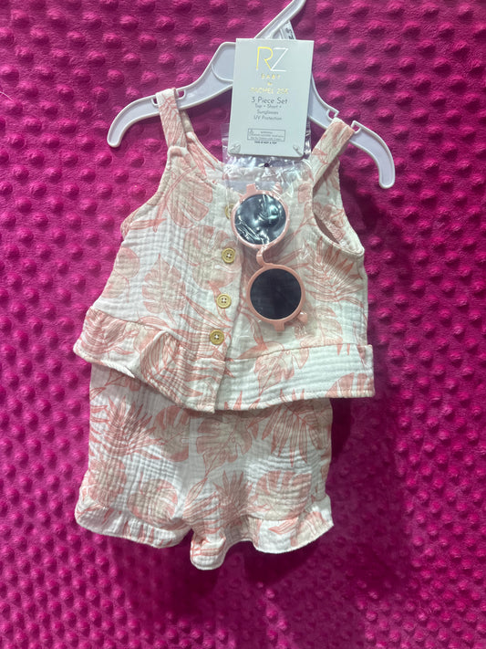 RZ Baby Linen Sunsuit with Glasses