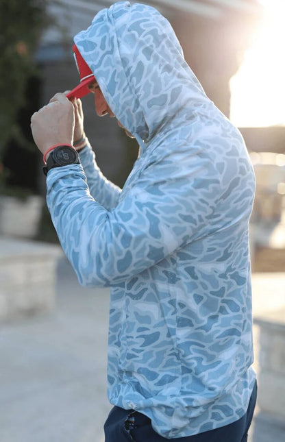 Burlebo Performance Hoodie - Seaside Camo