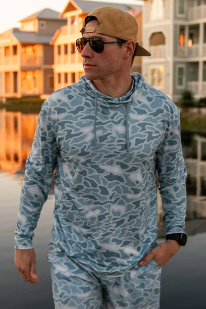 Burlebo Performance Hoodie - Seaside Camo