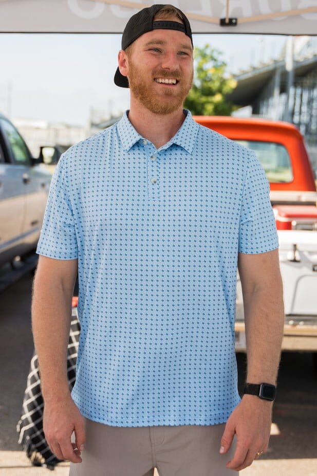 Performance Polo - Texas Light Blue