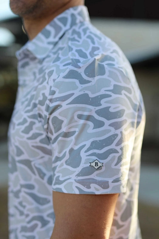 Burlebo Performance Polo - White Camo