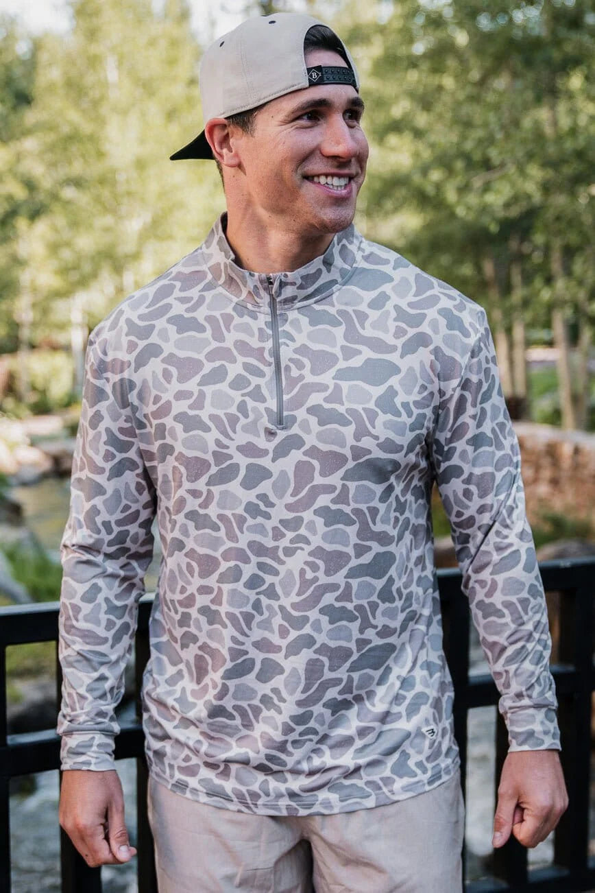 Performance Quarter Zip - Classic Deer Camo