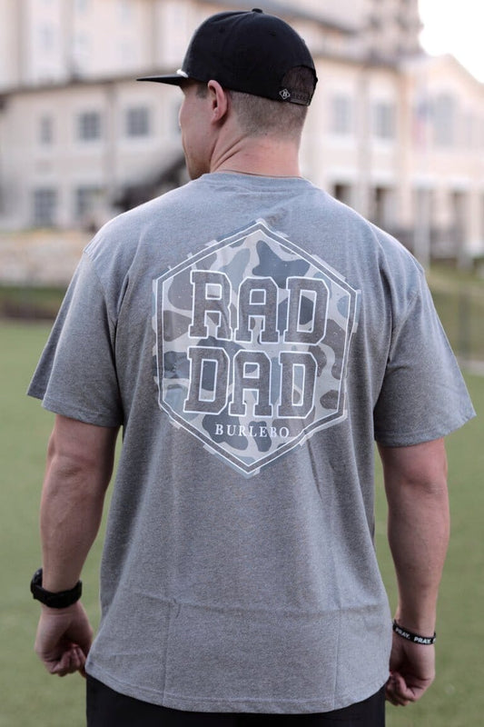 SS - Rad Dad Deer Camo - Dark Heather Grey