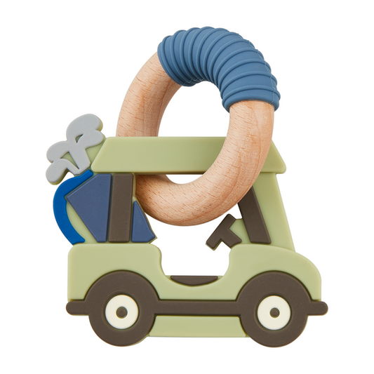 Green golf cart teether