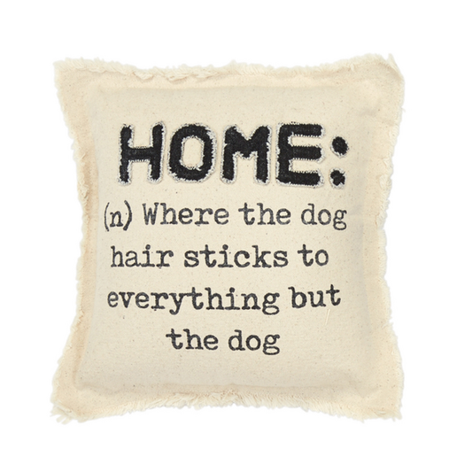 Home canvas dog pillow