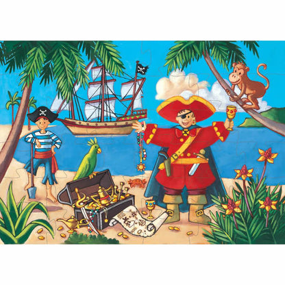 DJECO -Pirate and Treasure 36 pieces Puzzle