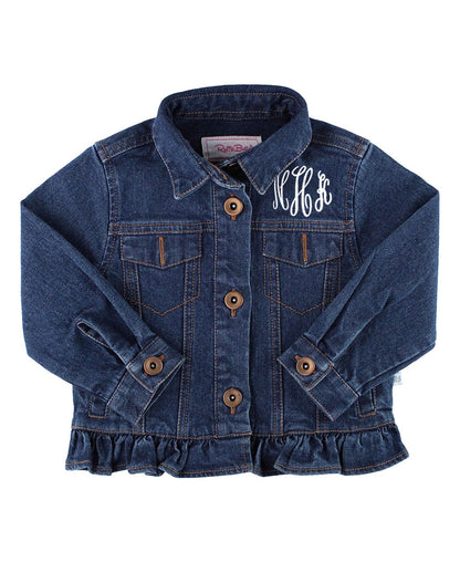 RuffleButts Girls Denim Jacket