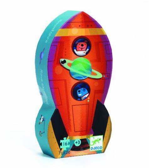 DJECO 16 PC. PUZZLE - SPACESHIP