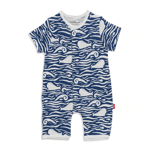 Magnetic Me - Whale Hello there modal magnetic romper